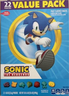 Betty Crocker Sonic the Hedgehog Fruit Snacks 22 Count