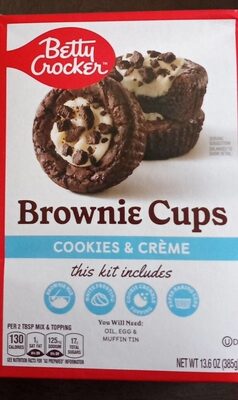 Betty Crocker Cookies and Cream Brownie Cups