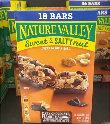 Nature Valley Sweet & Salty Nut Dark Chocolate Peanut & Almond Granola Bars 18 Count