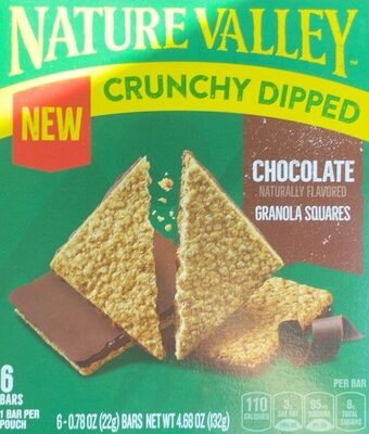 Nature Valley Crunchy Dipped Chocolate Granola Squares 6 Count