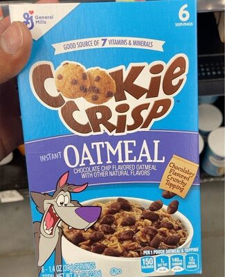 Chocolate Chip Flavored Instant Oatmeal, Chocolate