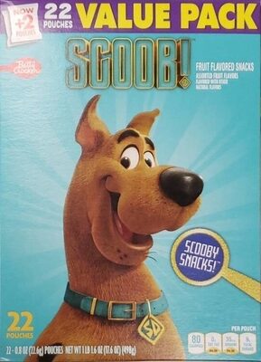 Betty Crocker Scooby-Doo! Fruit Flavored Snacks 22 Count