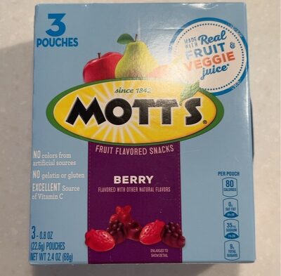 Mott's Berry Flavored Fruit Snacks 3 Count