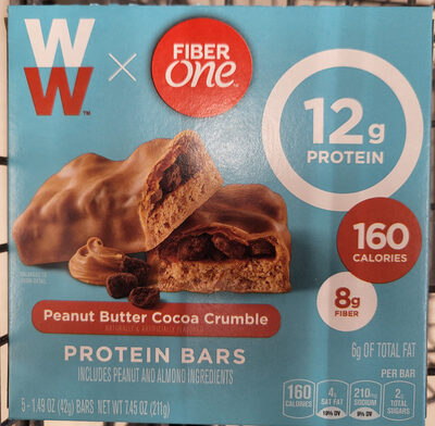 Protein 12G Bars, Peanut Butter Cocoa Crumble, Peanut Butter Cocoa Crumble