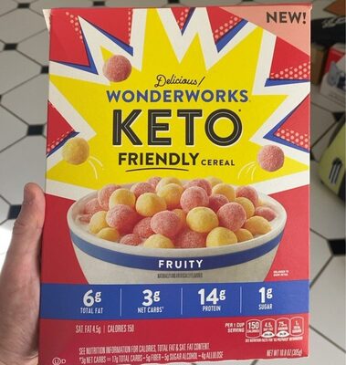 Wonderworks Keto Friendly Fruity Breakfast Cereal