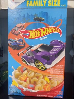General Mills Hot Wheels Breakfast Cereal Family Size