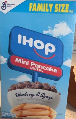Mini Pancake Blueberry & Syrup Sweet & Crunchy Corn Cereal, Blueberry; Syrup