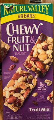 Nature Valley Fruit and Nut Trail Mix Chewy Granola Bars 48 Count