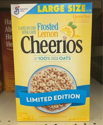 Frosted Lemon Sweetened Whole Grain Oat Cereal, Frosted Lemon