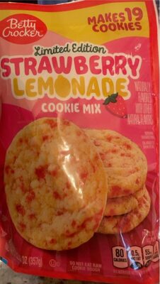 Strawberry Lemonade Cookie Mix, Strawberry; Lemonade