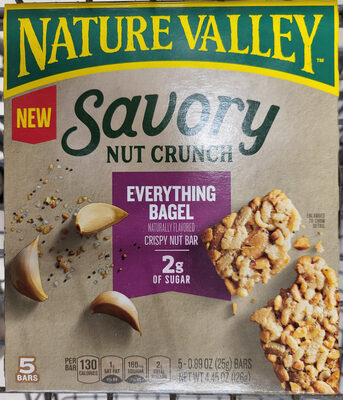 Savory Nut Crunch Everything Bagel Crispy Nut Bar