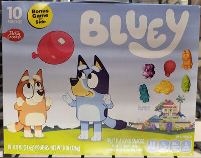 Betty Crocker Bluey Fruit Snacks 10 Count