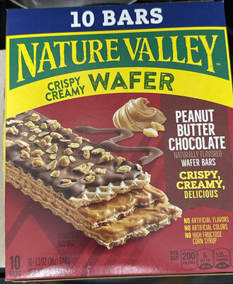 Nature Valley Peanut Butter Chocolate Crispy Creamy Wafer Bars 10 Count