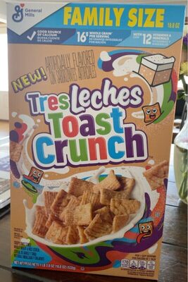 Cinnamon Toast Crunch Tres Leches Breakfast Cereal Family Size