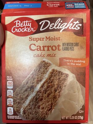 Betty Crocker Delights Super Moist Carrot Cake Mix