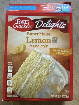 Betty Crocker Delights Super Moist Lemon Cake Mix