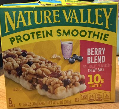 Nature Valley Protein Smoothie Berry Blend Bar 5 Count