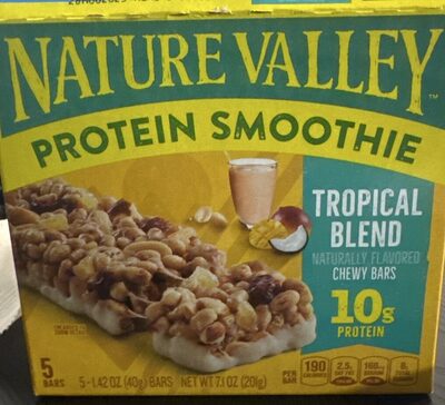 Nature Valley Protein Smoothie Tropical Blend Bar 5 Count