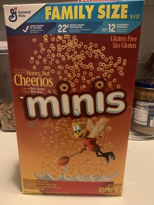 Honey Nut Cheerios Minis Breakfast Cereal Family Size