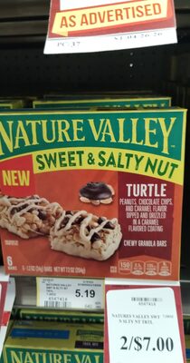 Nature Valley Sweet & Salty Nut Turtle Chewy Granola Bars 6 Count