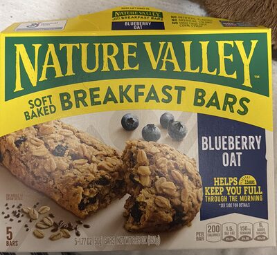 Nature Valley Soft Baked Blueberry Oat Breakfast Bars 5 Count