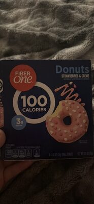 Fiber One Strawberries & Crme Donuts 4 Count