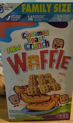 Cinnamon Toast Crunch Waffle Breakfast Cereal Family Size