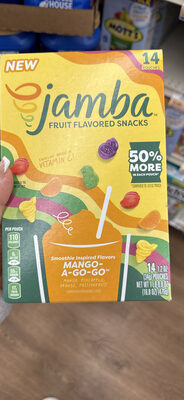 Jamba Mango- A-Go-Go Fruit Flavored Snacks 14 Count