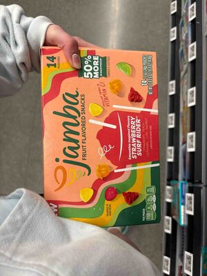 Jamba Strawberry Surf Rider Fruit Flavored Snacks 14 Count
