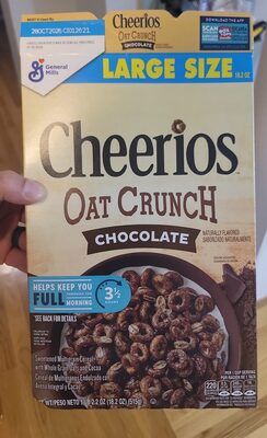 Cheerios Oat Crunch Chocolate Breakfast Cereal Large Size