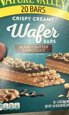 Nature Valley Peanut Butter Chocolate Crispy Creamy Wafer Bars 20 Count