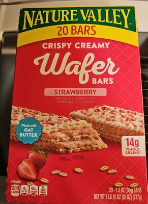 Nature Valley Strawberry Crispy Creamy Wafer Bars 20 Count