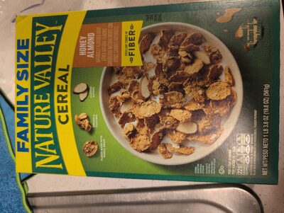 Nature Valley Honey Almond Breakfast Cereal Family Size