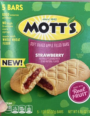 Mott's Filled Strawberry Grain Bars 5 Count