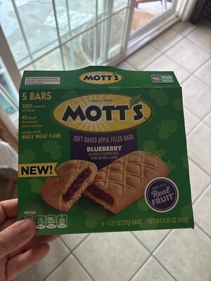 Mott's Filled Blueberry Grain Bars 5 Count