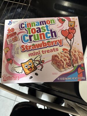 Strawberry Cinnamon Toast Crunch Mini Treat Bars 20 Count
