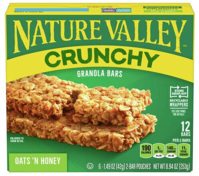 Nature Valley Oats and Honey Crunchy Granola Bars