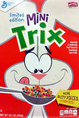 Trix Fruit-Flavored Crispy Corn Puffs Whole Grain Breakfast Cereal