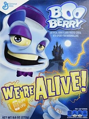 Boo Berry Halloween Breakfast Cereal