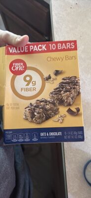 Fiber One Oats and Chocolate Chewy Granola Bars Value Pack 10 Count