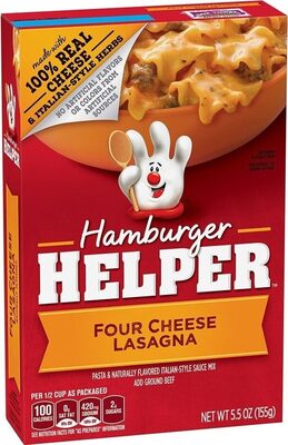 Four Cheese Lasagna Hamburger Helper