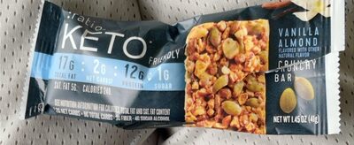 :ratio Keto Friendly Vanilla Almond Crunchy Bar