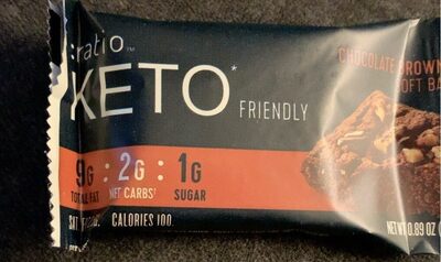 :ratio Keto Friendly Soft Baked Chocolate Brownie