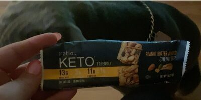 :ratio Keto Friendly Peanut Butter Almond Chewy Bar