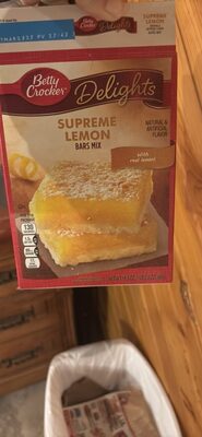 Betty Crocker Delights Supreme Lemon Bars Mix