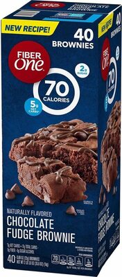 Fiber One 70 Calorie Chocolate Fudge Brownies 40 Count
