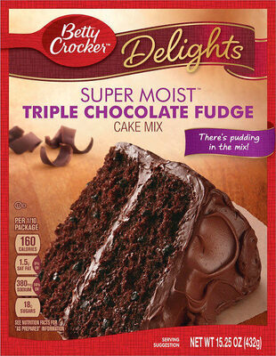 Betty Crocker Super Moist Triple Chocolate Fudge Cake Mix