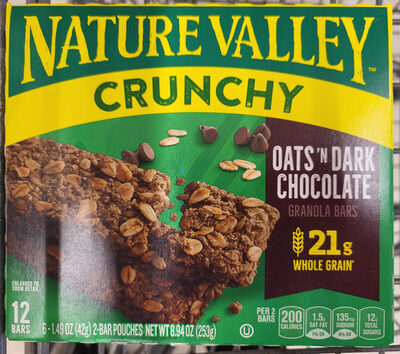 Nature Valley Oats and Dark Chocolate Crunchy Granola Bars 6 Count