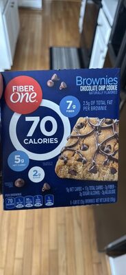 Fiber One 70 Calorie Chocolate Chip Cookie Brownie 6 Count