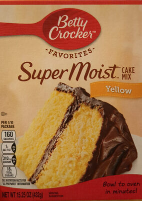 Betty Crocker Super Moist Yellow Cake Mix
